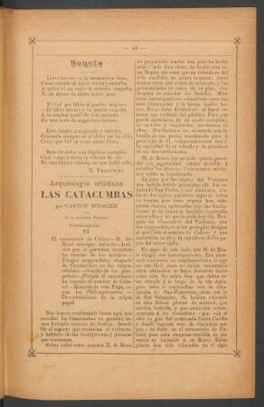 Las catacumbas - (Continuación) : Arqueología cristiana