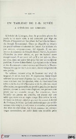Un tableau de J.-B. Suvée à l’évêché de Limoges
