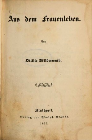 Aus dem Frauenleben, 1