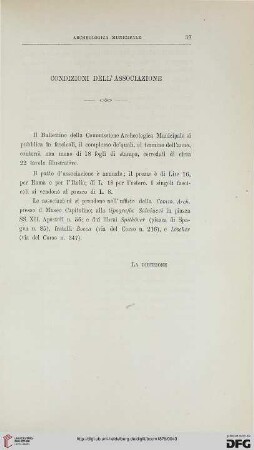 Condizione dell'Associazione