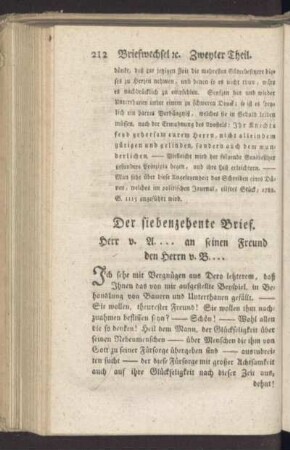 Der siebenzehente Brief
