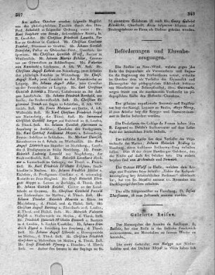 Beförderungen und Ehrenbezeugungen.