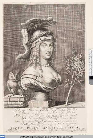 Christina, Königin von Schweden als Minerva