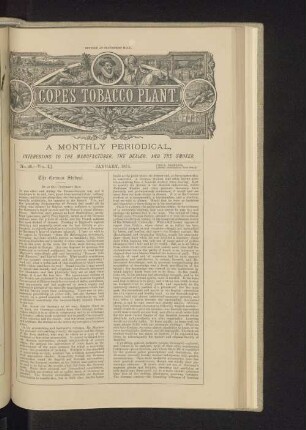 Cope's Tobacco Plant. No. 46. - Vol. I. January, 1874.