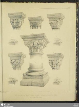 No. 21. Kapitäle etc. aus der Domkirche zu Naumburg