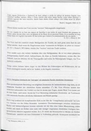 18.2.2. Religiöse Gebräuche der "sauvages" als satanische Parodie christlicher Zeremonien
