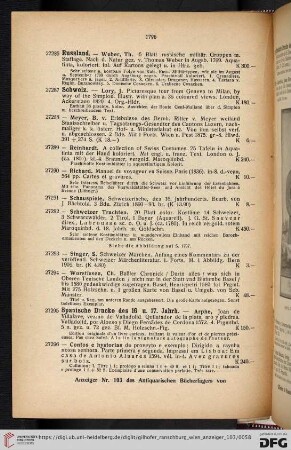 Spanische Drucke des 16. u. 17. Jahrh (Nr. 27295 - 27310)