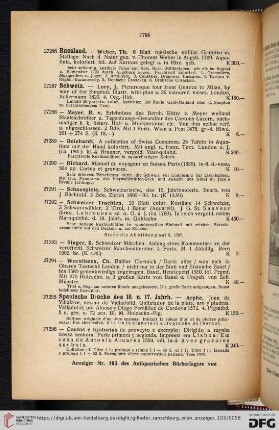 Spanische Drucke des 16. u. 17. Jahrh (Nr. 27295 - 27310)