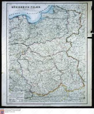 Karte des Königreichs Polen und der umliegenden Länder
