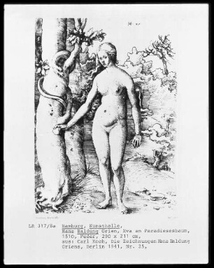 Eva unter dem Baum des Paradieses