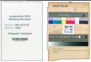Entnazifizierung Ferdinand Wingerath , geb. 00.00.0000 ()