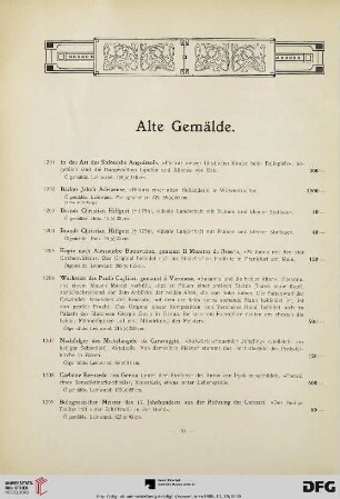 Alte Gemälde (Nr. 1201-1285)