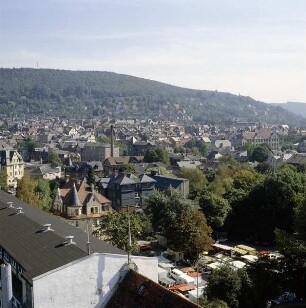 Sonneberg. Blick vom Rathausturm nach Osten