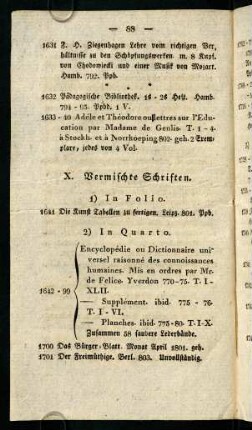 88-93, X. Vermischte Schriften