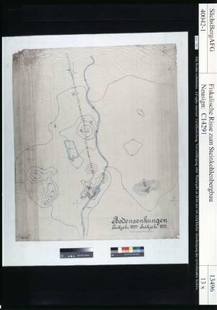 Teil der Flur Zwickau, Bodensenkungen vom Frühjahr 1932 bis zum Frühjahr 1933