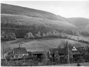 Trasse oberhalb Wiesensteig. Im Bild rechts Malakoffbrücke im Bau.