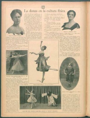 La danza en la cultura física