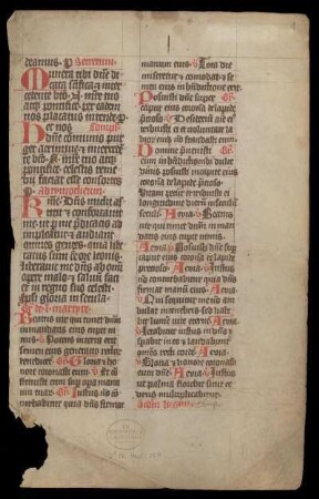 [Missale]; Commune de uno martyre