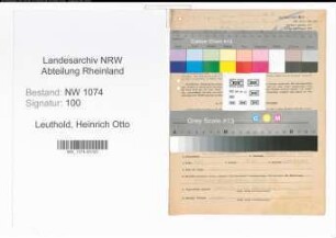 Entnazifizierung Heinrich Otto Leuthold , geb. 06.11.1886 ()