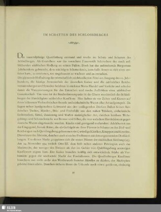 Im Schatten Des Schlossberges
