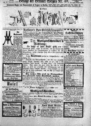 Beilage der Berliner Wespen Nr. 48