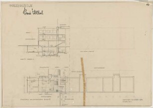 Grund, Peter; Bad Vilbel; Ernst Reuter Schule - Block E (Grundriss Keller, Schnitt)