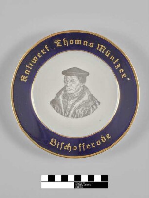 Wandteller Kaliwerk "Thomas Müntzer"