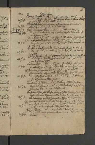 Bürgerbuch der Stadt Zeitz - 1701-1801
