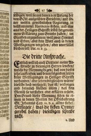 27-44, Die dritte Ansprache