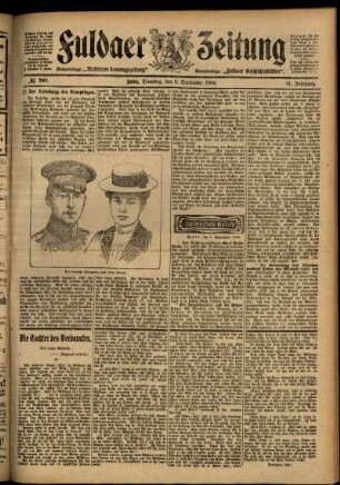 Ausgabe vom Dienstag, den 06. September 1904.