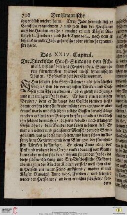 Das XXIV. Capitul