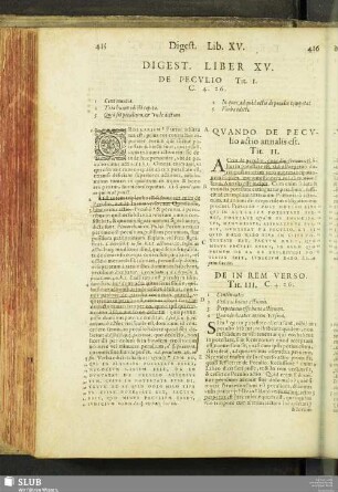 Digest. lib. XV. de peculio