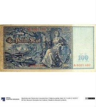 Banknote des Deutschen Kaiserreiches; Flottenhunderter