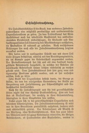 Schlußbetrachtung.