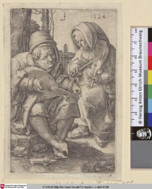 [Musizierendes altes Pärchen; The musicians]
