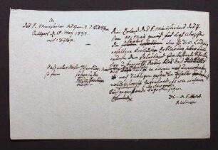 Geschenkte Gegenstände von Dr. von Ludwig