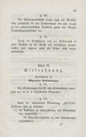 Theil II. Sielordnung.
