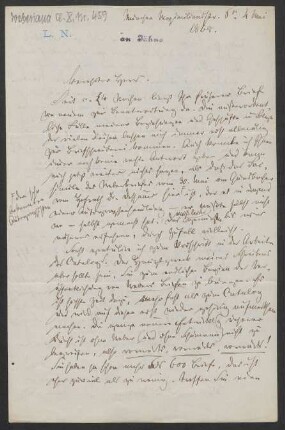 Brief an Friedrich Wilhelm Jähns : 04.05.1868
