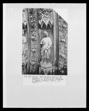 Mittleres Westportal — Südliche Archivolten — 2. Zone, 3. Archivolte: Prophet