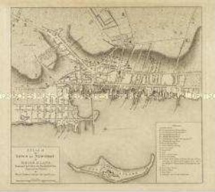 A Plan of the Town of Newport in Rhode Island.