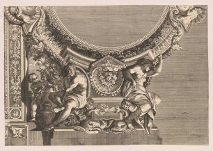 Ausschnitt Deckendekoration, Galleria, Palazzo Pamphilj, Rom