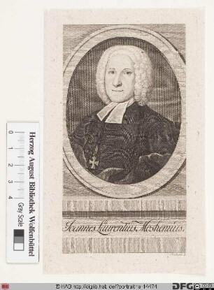 Bildnis Johann Lorenz von Mosheim