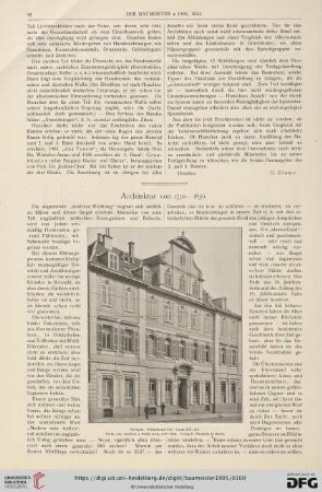 Architektur von 1750-1850
