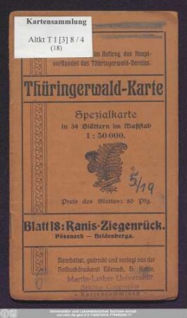 Blatt 18: Ranis-Ziegenrück : Pössneck, Neidenberga