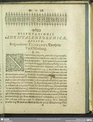Disputationis Antiwalenburchicae, Quartae ...