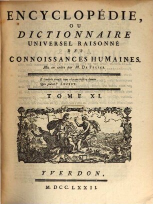 Encyclopédie, Ou Dictionnaire Universel Raisonné Des Connoissances Humaines, 11. Cong - Cot