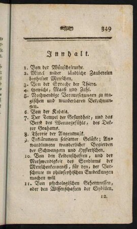349-350, Inhaltsverzeichnis