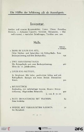 Halle (Nr. 1-18)