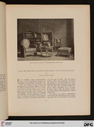 Das moderne Kunstgewerbe in Frankreich