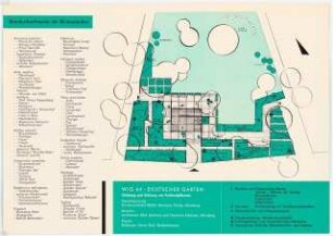 Wiener Internationale Gartenschau, Donaupark (WIG) 1964, Wien: Broschüre Deutscher Garten, Freilandpflanzen